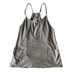 Free People FP Movement Hot Shot Mini Dress; XS; Mocha Latte; NWT